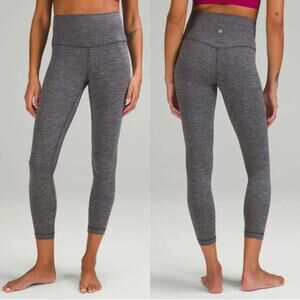 Lululemon Align High-Rise Leggings 25" in Heathered Gray, Size 8